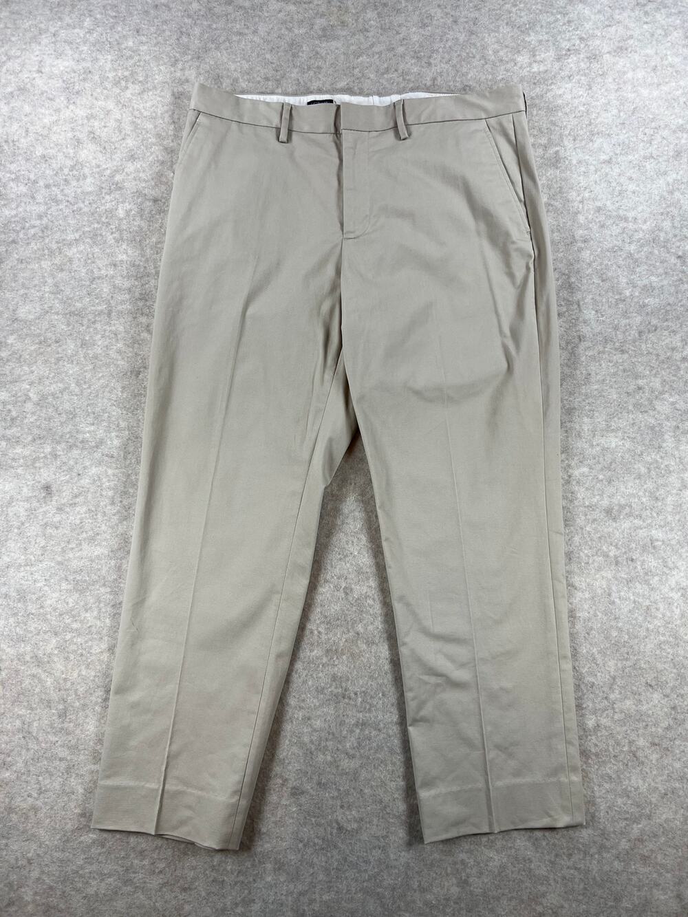 J. Crew Factory Men's Flex Bedford Khaki Chino Pants Stretch Size 34x30 (27.5)